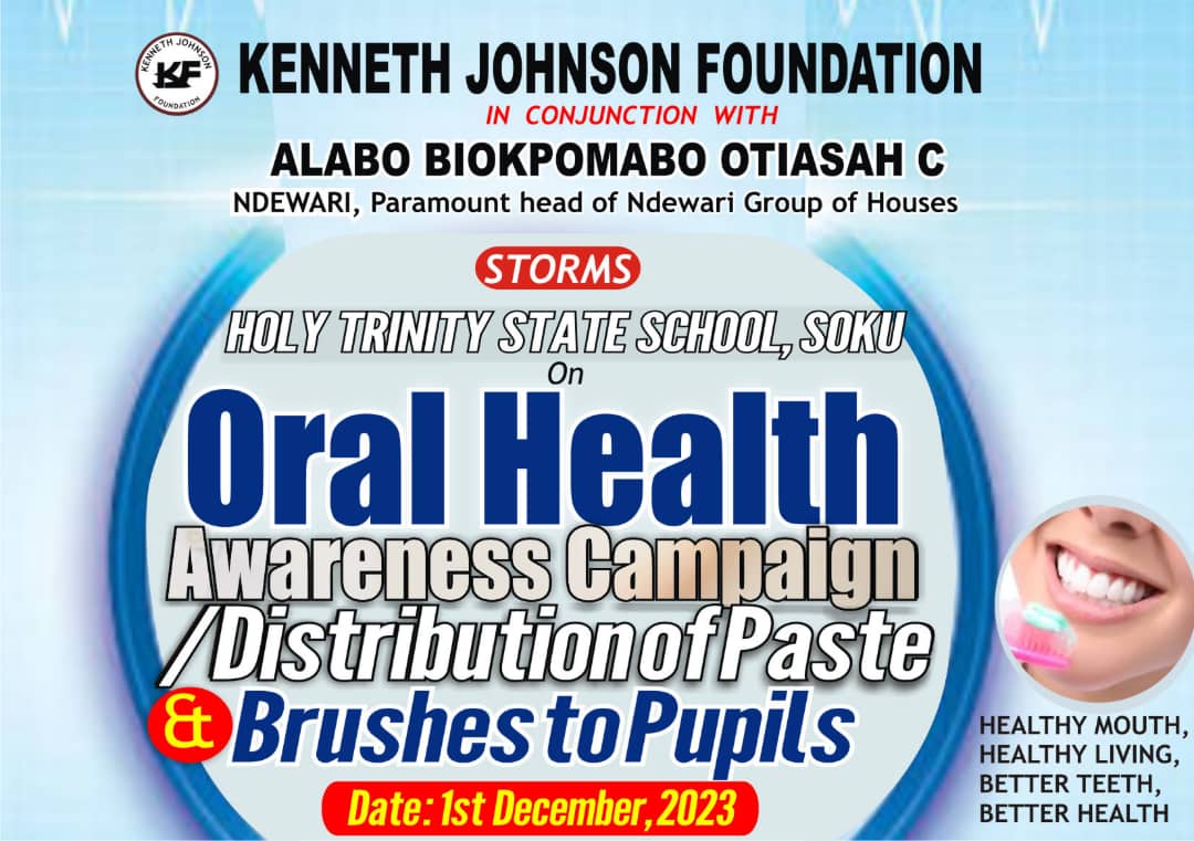 KJF Storms Holy Trinity State School, Soku on Oral Health Awareness Campaign/Distribution of Paste and Brushes to Pupils.
