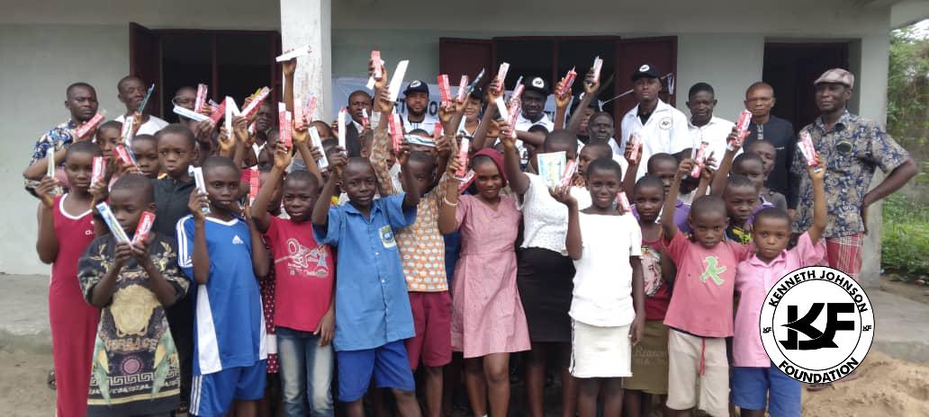 Kenneth Johnson Foundation Oral Health Awareness/Sensitization Campaign Team Storm Primary/Secondary Schools In Khana And Gokana Lga ,Rivers State. Distributed Toothpaste And Brushes Over One Thousand To Pupils/ Students Today.
